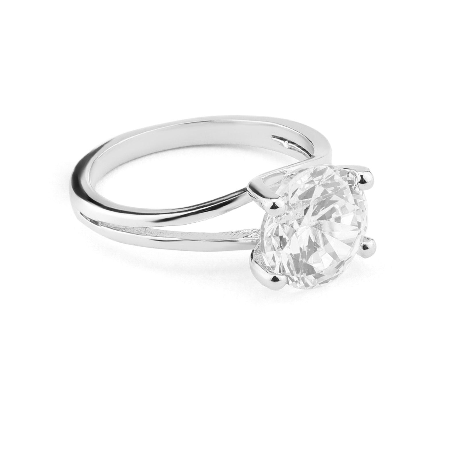 Silver Statement Split Ring